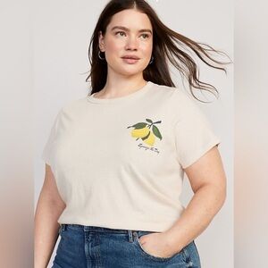 Old Navy Women's EveryWear “Squeeze the day” Graphic T-Shirt Size XXL